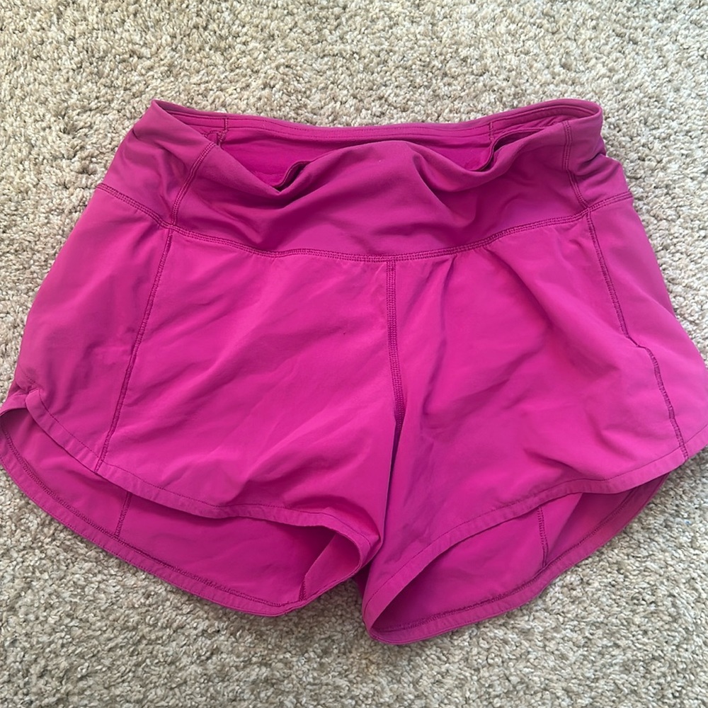 Lululemon Speed Up Short- 4”- Size 4 Tall- Color Ripened Raspberry/Pink